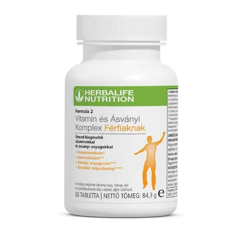 Formula 2 Vitamin és Ásványi Komplex Férfiaknak - 60 db - Formula 2 Vitamin és Ásványi Komplex Férfiaknak - 60 db