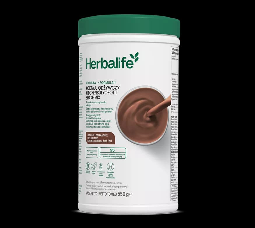 Formula 1 Krémes Csokoládé - Kiegyensúlyozott Shake mix - 550 g - Formula 1 Krémes Csokoládé - Kiegyensúlyozott Shake mix - 550 g