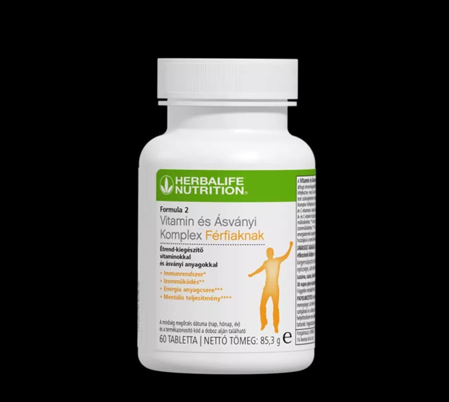 Formula 2 Vitamin és Ásványi Komplex Férfiaknak - 60 db - Formula 2 Vitamin és Ásványi Komplex Férfiaknak - 60 db