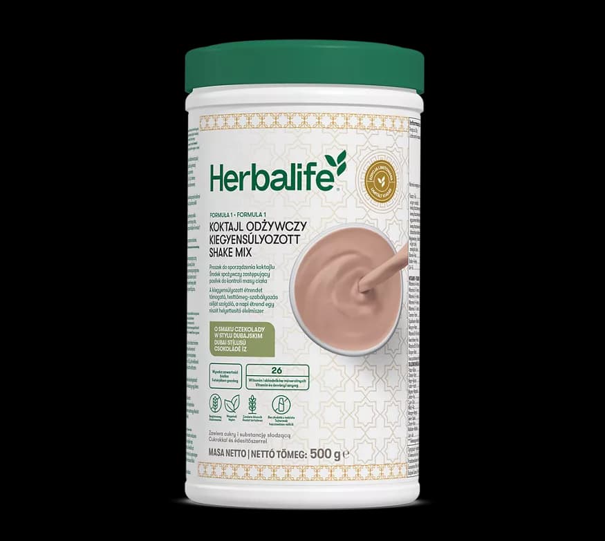 LIMITÁLT Formula 1 Dubai stílusú csokoládé íz - Kiegyensúlyozott Shake mix - 500 g - LIMITÁLT Formula 1 Dubai stílusú csokoládé íz - Kiegyensúlyozott Shake mix - 500 g